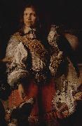 Daniel Schultz the Younger Detail of the Crimean falconer depicting the falconer of king John II Casimir in French costume. oil painting